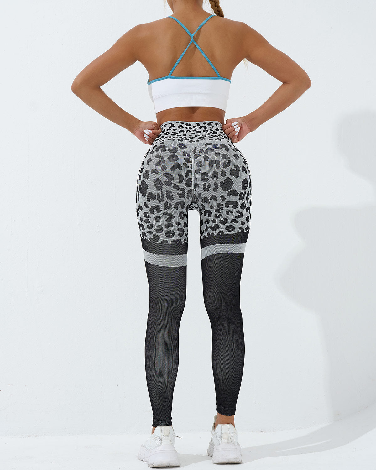 Leggings Leopardo Nero